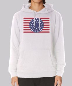 Vtg Universe Watchmen American Flag Hoodie 3 Vtg Universe Watchmen American Flag Hoodie 4