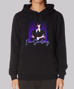 Wednesday Addams Smiling Hoodie