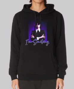 Wednesday Addams Smiling Hoodie 4