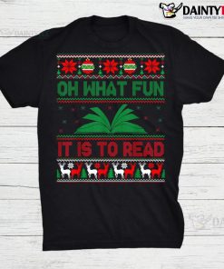 What Fun It Is To Read Librarian Christmas Books Lover Shirt
