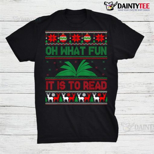 What Fun It Is To Read Librarian Christmas Books Lover Shirt