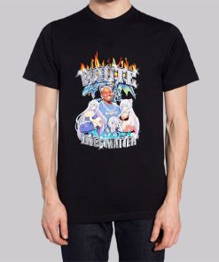 White Live Matters Kanye West Anime Hoodie 3