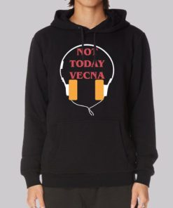 With Headphones Not Today Vecna Hoodie 4