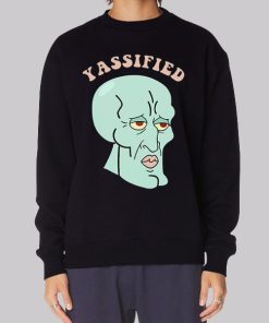 Yassified Spongebob Squidward Meme Hoodie 3