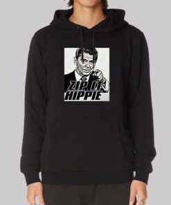 Zip It Hated Ronald Reagan Hippie Hoodie 4