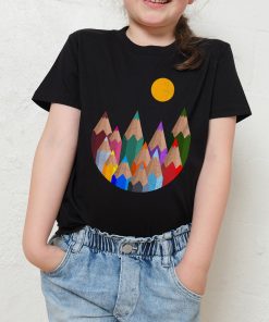 12 Colour Mountains Kids T-shirt