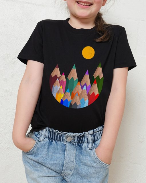 12 Colour Mountains Kids T-shirt