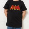 Bat Wing Logo Red Yellow Kids T-Shirt