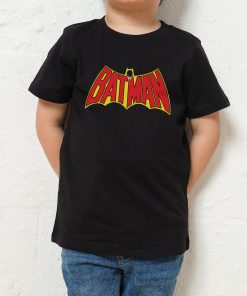 Bat Wing Logo Red Yellow Kids T-Shirt
