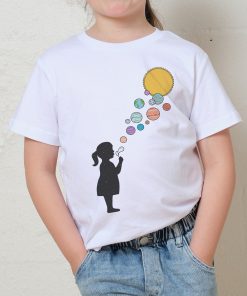 Bubble Planets Kids T-Shirt