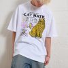 Cat Math Oversized Tee