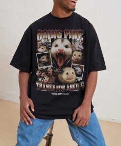 Doing Fine Opossum Oversized Tee