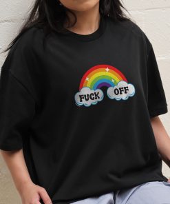 Fk Off Rainbow Oversized Tee