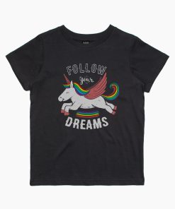 Follow Your Dreams Unicorn Kids T-Shirt