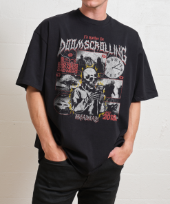 I’d Rather Be Doom Scrolling Oversized Tee