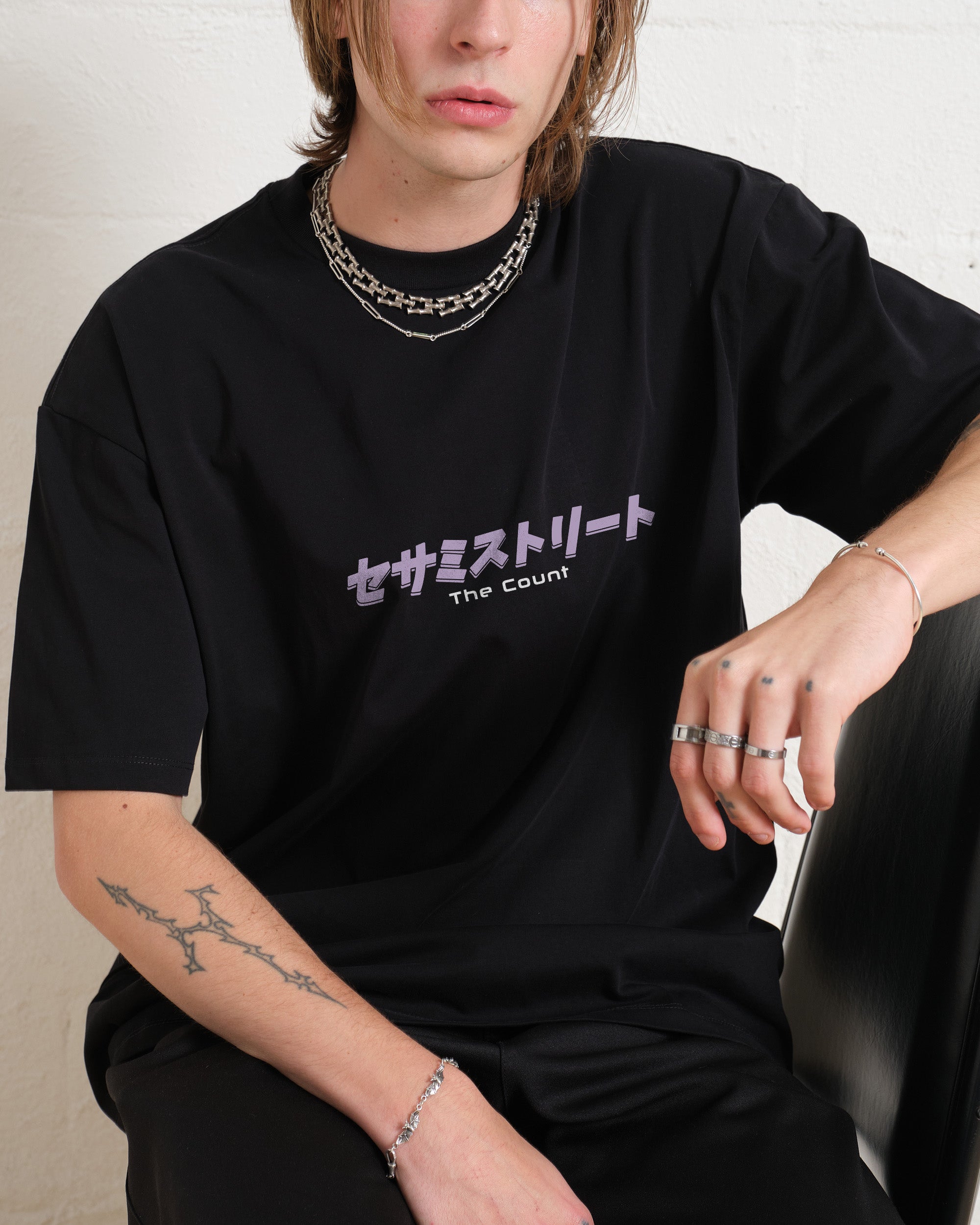 Japan Count Front and Back Oversized Tee Japan Count Front and Back Oversized Tee