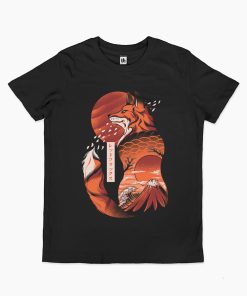 Japanese Fox Kids T-Shirt