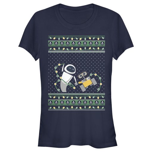 Junior’s Wall-E Ugly Christmas Robots T-Shirt