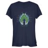 Junior’s Zack Snyder Justice League Aquaman Comic Logo T-Shirt