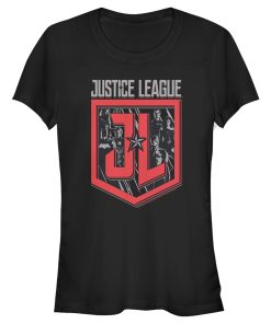 Junior’s Zack Snyder Justice League Character Shield T-Shirt
