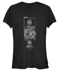 Junior’s Zack Snyder Justice League Mist of Superhero Logos T-Shirt