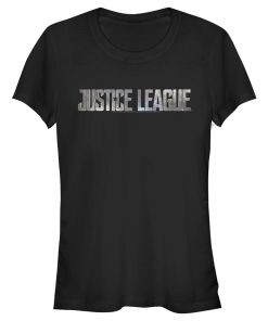 Junior’s Zack Snyder Justice League Small Stone Logo T-Shirt
