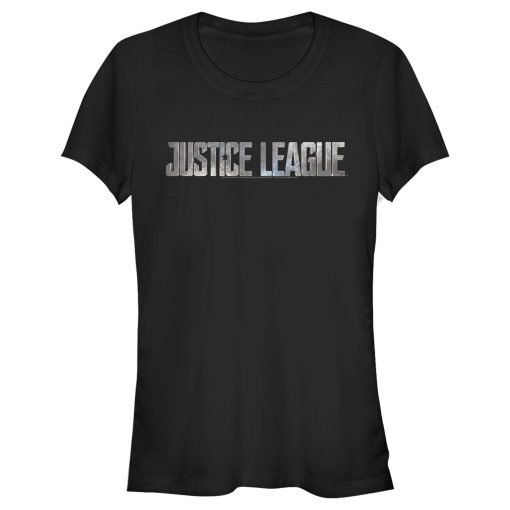 Junior’s Zack Snyder Justice League Small Stone Logo T-Shirt