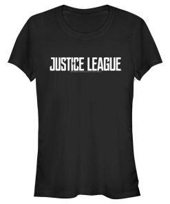Junior’s Zack Snyder Justice League Solid Logo T-Shirt