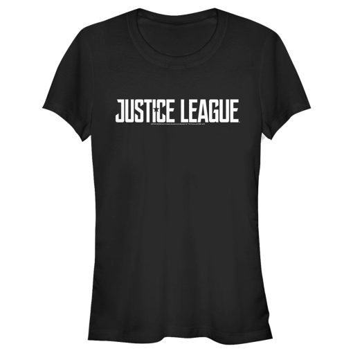 Junior’s Zack Snyder Justice League Solid Logo T-Shirt