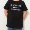 Left Unsupervised Kids T-Shirt