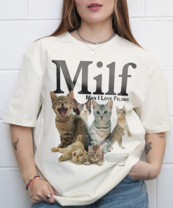 Man I Love Felines Oversized Tee