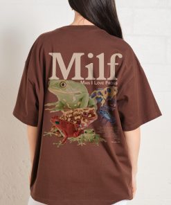 Man I Love Frogs Front and Back Oversized Tee