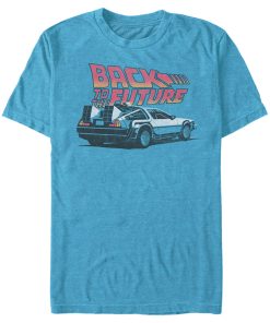Men’s Back to the Future DeLorean Cartoon T-Shirt