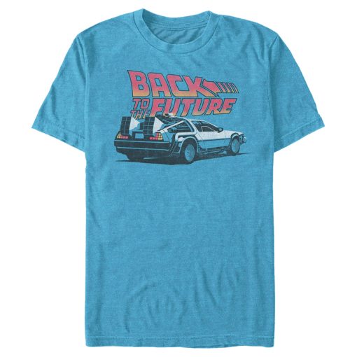 Men’s Back to the Future DeLorean Cartoon T-Shirt