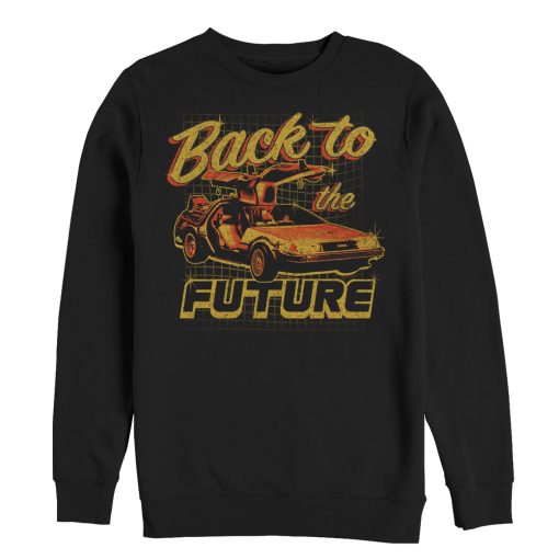 Men’s Back to the Future DeLorean Schematic Print Sweatshirt