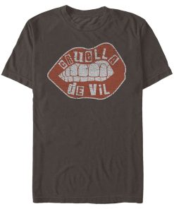 Men’s Cruella Distressed Red Lips Logo T-Shirt