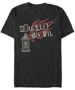 Men’s Cruella Spray Flames Logo T-Shirt