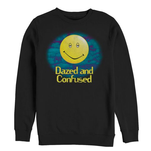 Men’s Dazed and Confused Cloudy Big Smiley Logo Sweatshirt