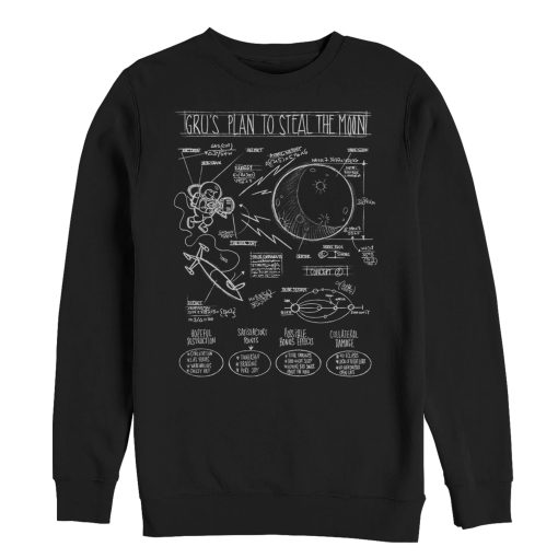 Men’s Despicable Me Gru Plans to Steal Moon Sweatshirt