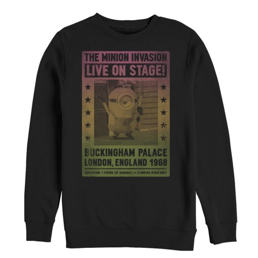 Men’s Despicable Me Minion Live on Stage Poster Sweatshirt