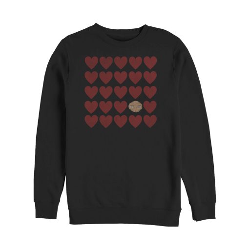 Men’s E.T. the Extra-Terrestrial Valentine Alien Heart Sweatshirt