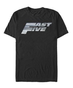 Men’s Fast & Furious Fast Five Metal Logo T-Shirt
