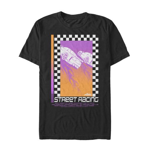 Men’s Fast & Furious Retro Street Racing Poster T-Shirt