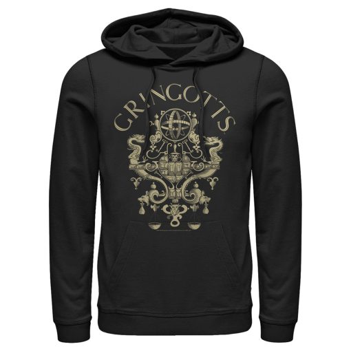 Men’s Harry Potter Gringotts Logo Pull Over Hoodie