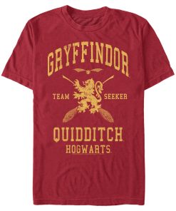 Men’s Harry Potter Gryffindor Quidditch Gold Team Seeker T-Shirt