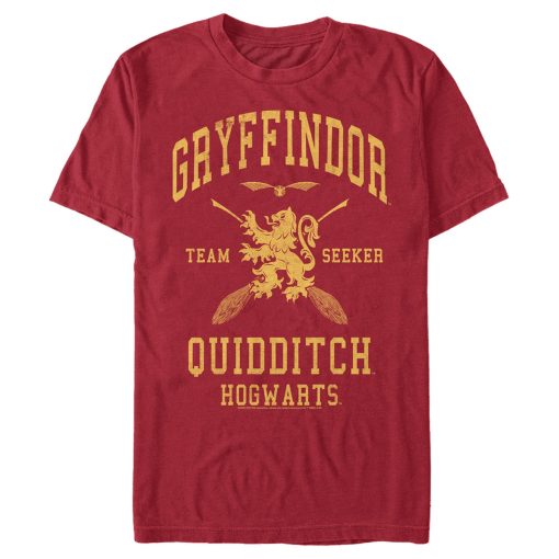 Men’s Harry Potter Gryffindor Quidditch Gold Team Seeker T-Shirt