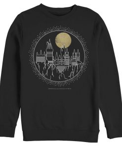 Men’s Harry Potter Hogwarts Line Art Moonrise Sweatshirt
