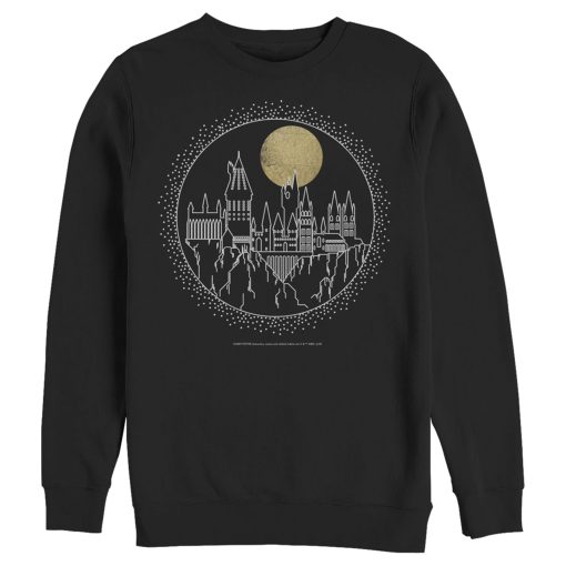 Men’s Harry Potter Hogwarts Line Art Moonrise Sweatshirt