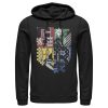 Men’s Harry Potter House Crests Shield Pull Over Hoodie
