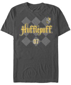 Men’s Harry Potter Hufflepuff Argyle Print T-Shirt